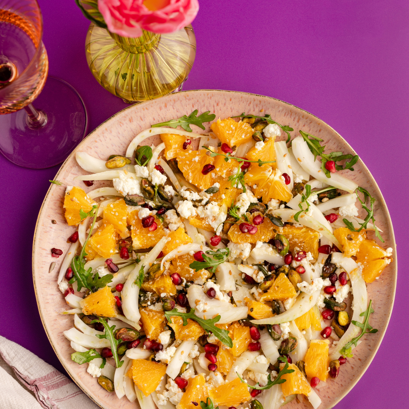 FENNEL, FETA, ORANGE & PISTACHIO SALAD